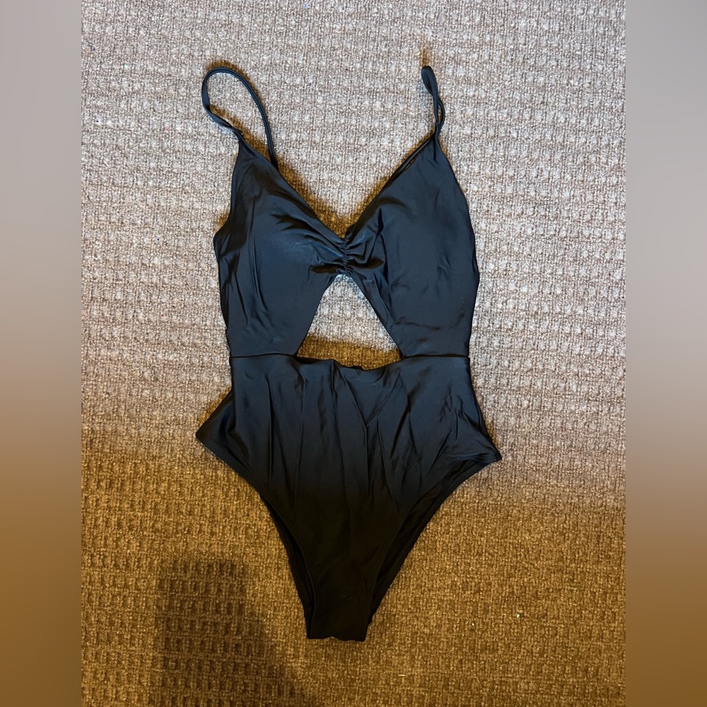 Black Aerie One Piece Swimsuit